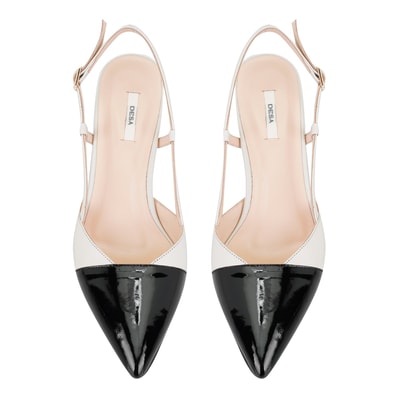 Kadın Krem Ayarlanabilir Tokalı Topuklu Deri Abiye Ayakkabı