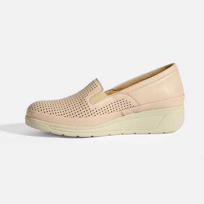 Kadın Krem Deri DesaComfort Günlük Ayakkabı