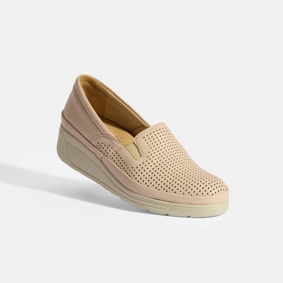 Kadın Krem Deri DesaComfort Günlük Ayakkabı