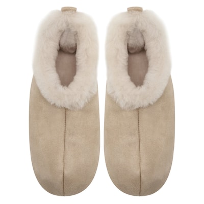 Kadın Krem Fluffy Yünlü Patik