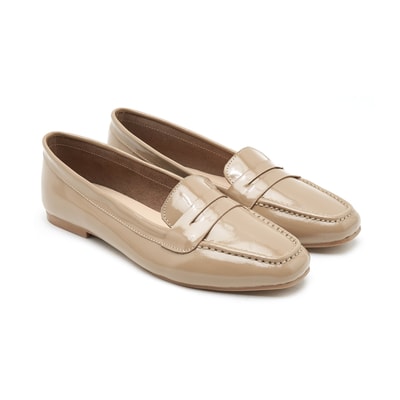 Kadın Krem Rugan Loafer