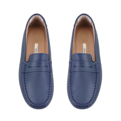 Kadın Lacivert Deri Loafer