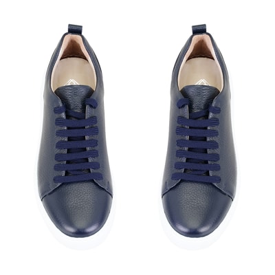 Kadın Lacivert Deri Spor Ayakkabı