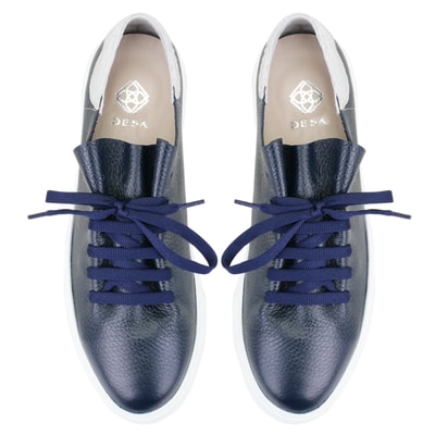 Kadın Lacivert Deri Spor Ayakkabı