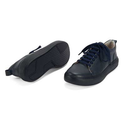 Kadın Lacivert Deri Spor Ayakkabı