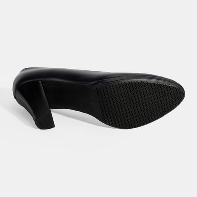 Kadın Lacivert DesaComfort Deri Topuklu Ayakkabı