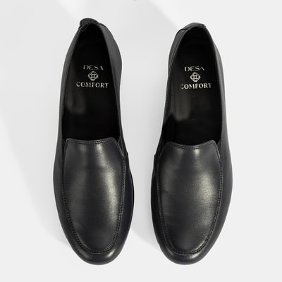 Kadın Lacivert DesaComfort Dolgu Topuklu Deri Ayakkabı