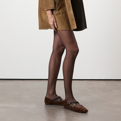 Kadın Leopar Mary Jane Babet