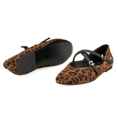 Kadın Leopar Mary Jane Babet