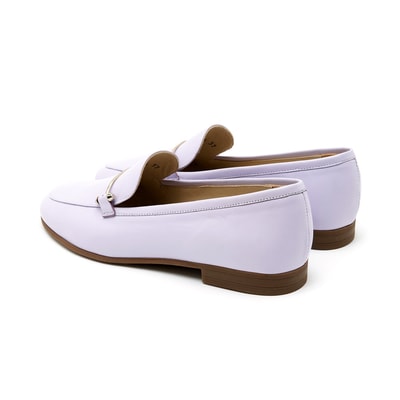 Kadın Lila Deri Loafer