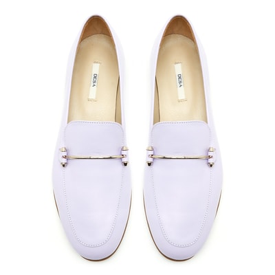 Kadın Lila Deri Loafer