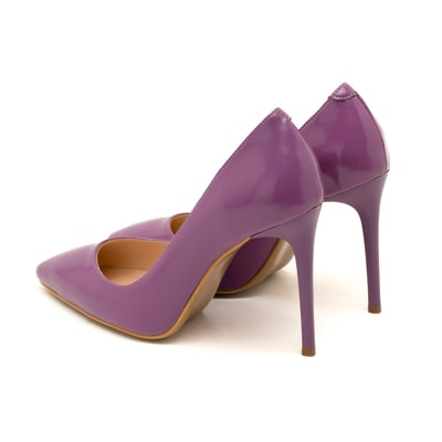 Kadın Lila Rugan Deri Stiletto