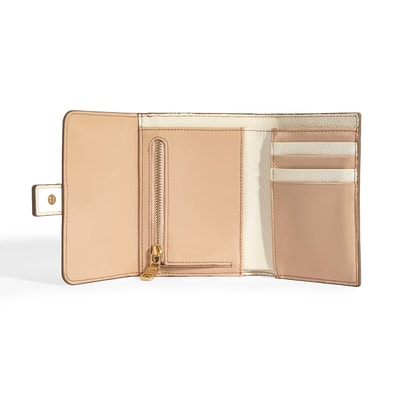 Kadın Mavi / Bej Deri Cüzdan