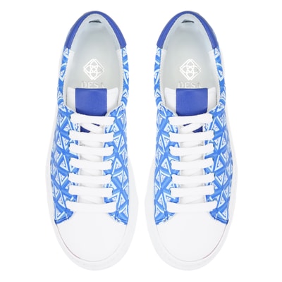 Kadın Mavi Monogram Spor Ayakkabı