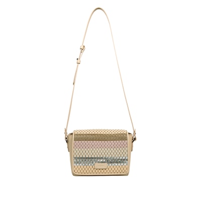 Kadın Örgülü Deri Postacı Çantası