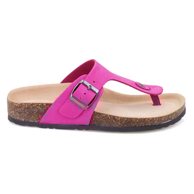 Kadın Pembe Parmak Arası Nubuk Deri Terlik