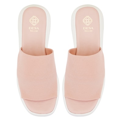 Kadın Pembe Platform Tabanlı Terlik