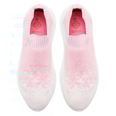 Kadın Pembe Triko Spor Ayakkabı