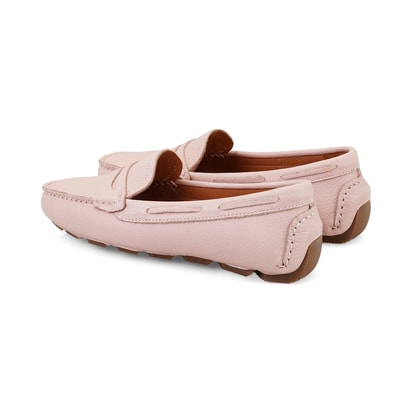 Kadın Pudra Deri Loafer