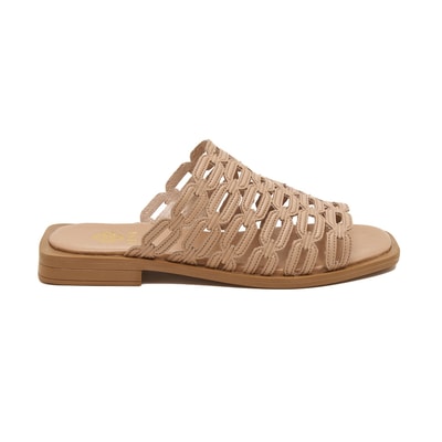 Kadın Pudra Deri Terlik