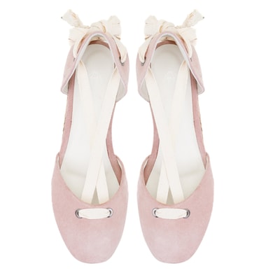 Kadın Pudra Dolgu Topuk Süet Espadril