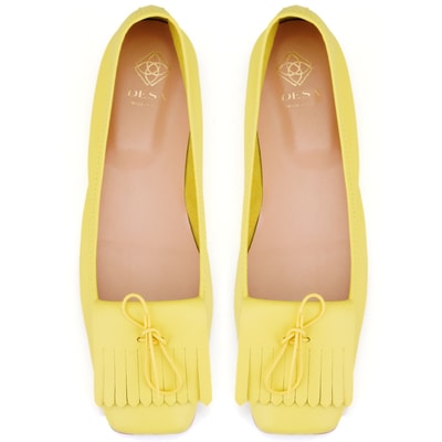 Kadın Sarı Deri Babet