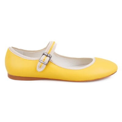 Kadın Sarı Deri Babet