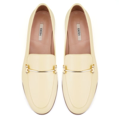 Kadın Sarı Deri Günlük Ayakkabı