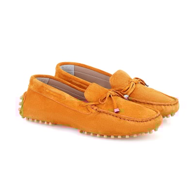 Kadın Sarı Deri Loafer