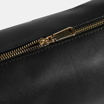 Kadın Siyah Ayarlanabilir Askılı Omuz Çantası