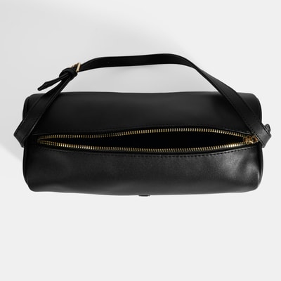 Kadın Siyah Ayarlanabilir Askılı Omuz Çantası