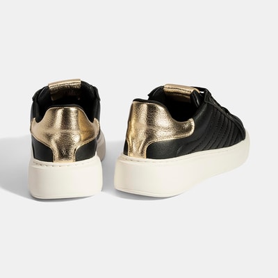 Kadın Siyah Bağcıklı Spor Ayakkabı