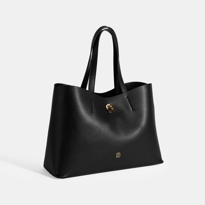 Kadın Siyah Cüzdan Aksesuarlı Omuz Çantası