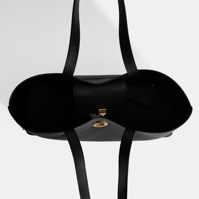 Kadın Siyah Cüzdan Aksesuarlı Omuz Çantası