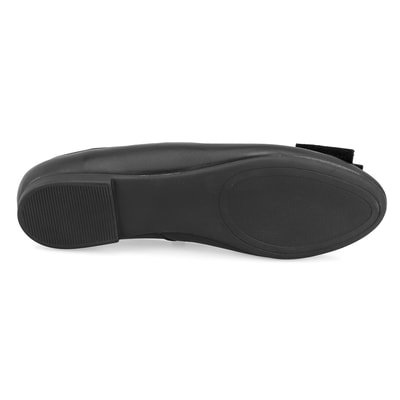 Kadın Siyah Deri Babet