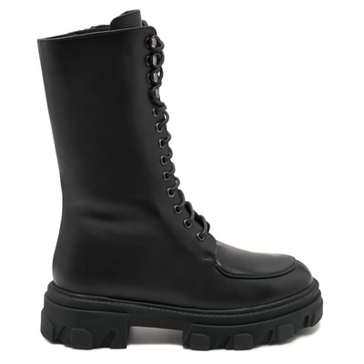 Kadın Siyah Deri Bot