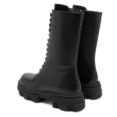 Kadın Siyah Deri Bot