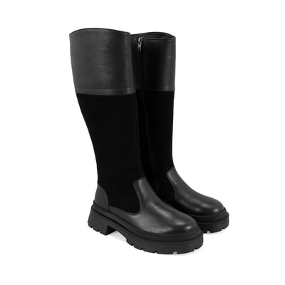 Kadın Siyah Deri Çizme