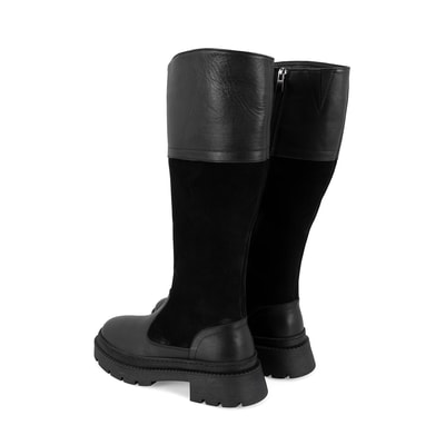 Kadın Siyah Deri Çizme