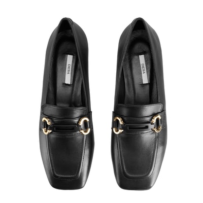 Kadın Siyah Deri Günlük Ayakkabı