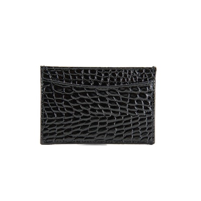 Kadın Siyah Deri Kartlık