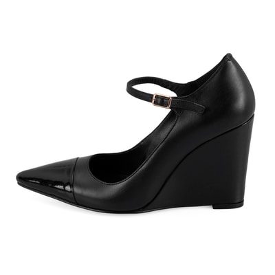 Kadın Siyah Deri Klasik Ayakkabı