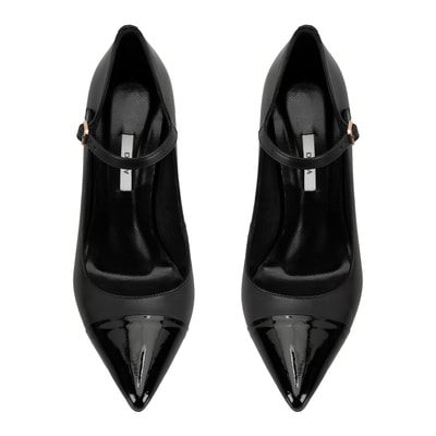 Kadın Siyah Deri Klasik Ayakkabı