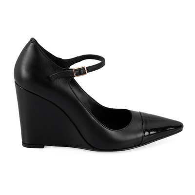 Kadın Siyah Deri Klasik Ayakkabı