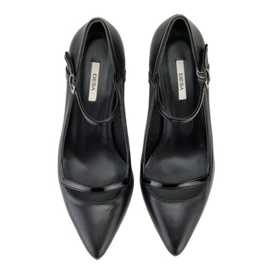 Kadın Siyah Deri Klasik Ayakkabı