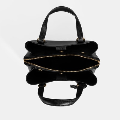 Kadın Siyah Deri Omuz Çantası