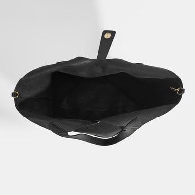 Kadın Siyah Deri Omuz Çantası