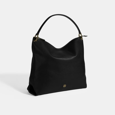 Kadın Siyah Deri Omuz Çantası