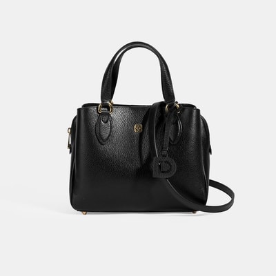 Kadın Siyah Deri Omuz Çantası