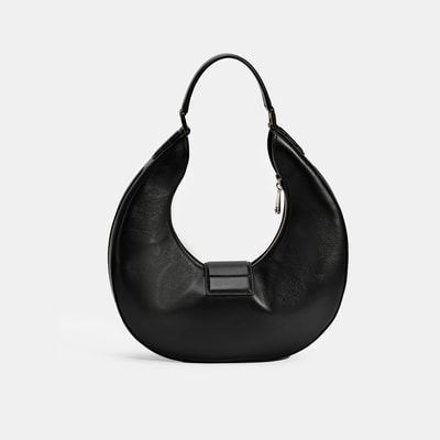 Kadın Siyah Deri Omuz Çantası